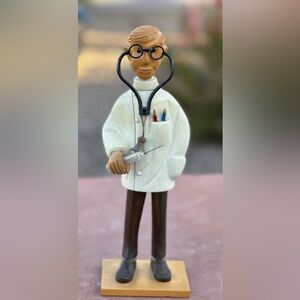Vintage Romer of Italy Hand Carved Doctor Physician with equipment!